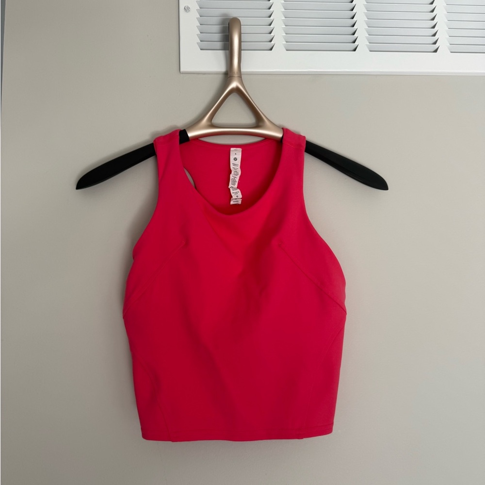 Lululemon Athletica hot Pink Fitted Crop Tank Top